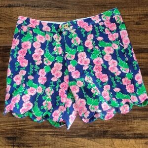 Lily Pulitzer Shorts With Scalloped Leg Trim